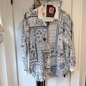 Johnny Was button down shirt